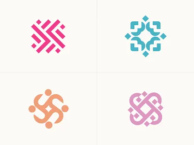 Ornament Exploration 02 flower letter logo minimal monogram ornament