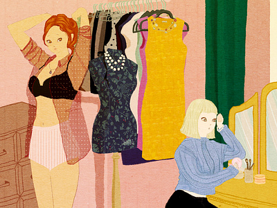 Character illustration_Jewelry brand basque country brandidentity branding charachter design colorpencil design digital editorial editorial art fashion art fashionillustration feminine design france graphic graphic design illustration jewelry koreanillustrator photoshop art vintage art