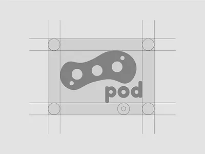 Pod Logo Clear Spacing Guides design logo