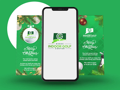 Happy holidays - Essex Indoor Golf Center 2022 2023 adobe after effects animation branding christmas design dribbble graphic design holidays idea instagram marketing motion graphics new year phone promotion smartphone trend
