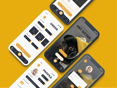 Mobile App - Pet Sitter - Mobile App Design - Part 3 brand branding design graphic design graphic designer interaction interaction design interface interface design mobile mobile app pet promo ui usability ux uxui design web web design web designer