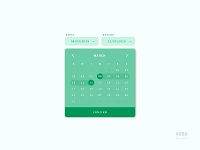 UI 080 080 80 app button daily 100 daily 100 challenge daily challenge dailyui date date picker date selector design ui uidesign
