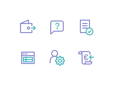 SchoolPay icon design icon design icons line icons onboarding school ui ux web app