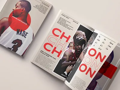 #ONELASTDANCE magazine basketball design graphic design magazine magazine design nba photos statistic typography wade