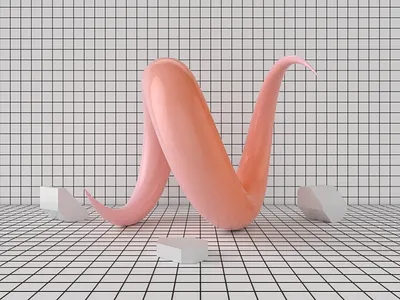 N is for New Aspirations 36 days of type alphabet c4d n letter typography