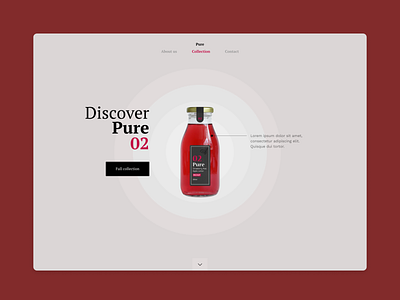 Website design | Juice bottle branding design design agency grey juice minimal mockup ui ux web webdesign website