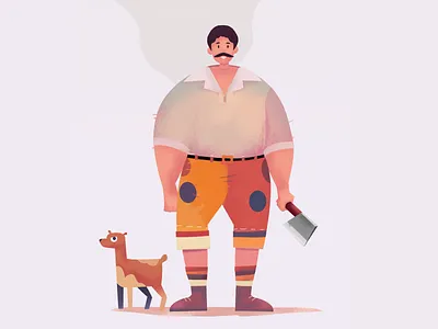 Day 3 : meeting a new friend art entertainment design art illustration morning photoshop vector wild