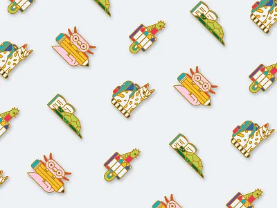 Axolotl & friends axolotl character design enamel pin endangeredspecies illustration mexico nature ngo