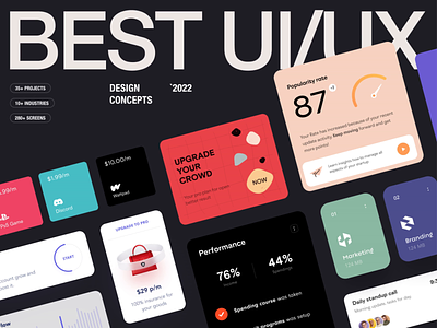 UI / UX Collection design interface product service startup ui ux web website