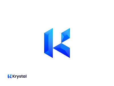 letter K crystal logo, brand identity design - Krystal a b c d e f g h i j k brand identity branding flat k letter letter k crystal logo lettermark logo logo design logo designer logo icon m n o p q r s t u v w x y z modern ogodesign simple startup symbol visual identity