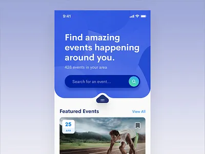 Events App app events iphone mobile mobile design mobile ui user interface