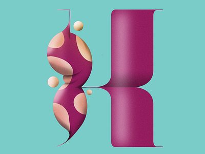 K for 36 Days of Type abstract boutique bubble circles colors creation design for fun icon illustration letter lettering logo minimal organic poster shape typography vector