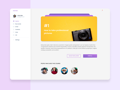 🖥Learning patform courses design learning learning platform mooc ui webdesign