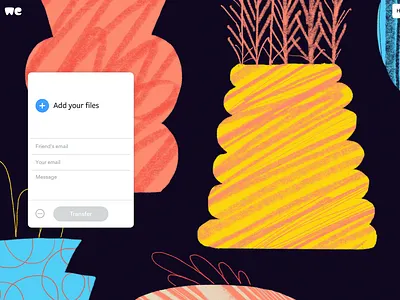 We Transfer BG Artworks background background art illustrations plants pots we transfer