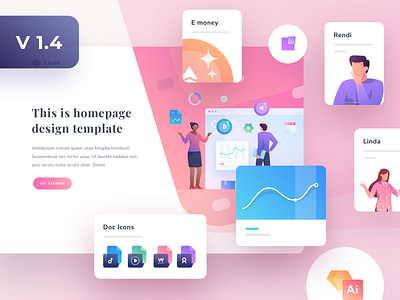Modularkit v1.4 Update app cards chart dashboard empty state gradient icons illustration illustrations ios kit landingpage social stats vector web