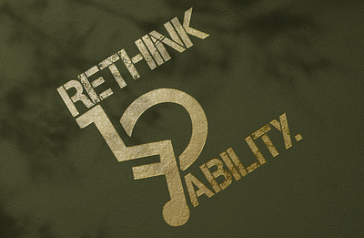 Rethink Ability Initiative Logo Design branding branding package design graphic design illustration logo typography vector