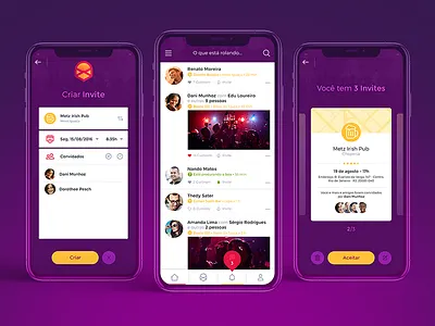 Invite App design app design interection ui ux