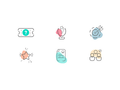 Icon set - Goals flat icon fluid design goal icon set star star logo