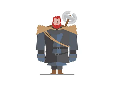 For The Throne! Tormund Giants Bane! character character design flat vector game of thrones got illustration season 8 tormund vector