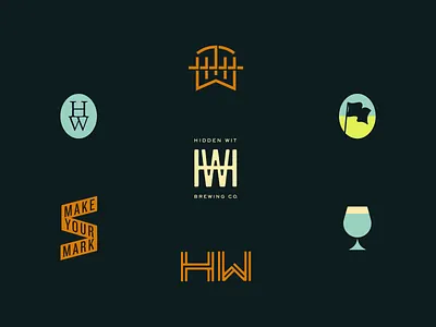 The Hidden Wit 2018 branding lettering logo richmond typography vector