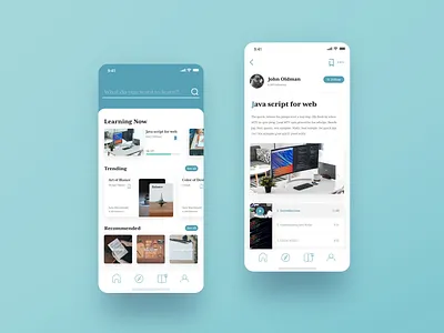 Tutorial app concept design app app design application icon layout learning app tutorial ui ui design ui ux ui ux design