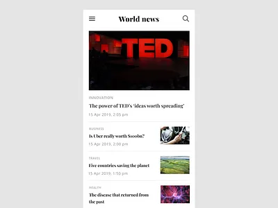 Daily UI #094 News 094 dailyui