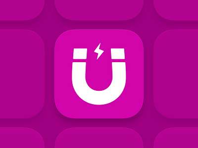 Attrct - The story dating app icon app app branding apple appstore dating app download free icon instagram ios iphone logo magenta magnet snapchat tinder