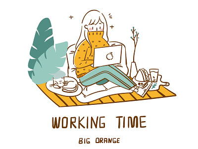 Ideal Life: Working animation character design design doodle flat graphic design logo illustration illustrator lettering line art type typography vector 扁平插画 插图