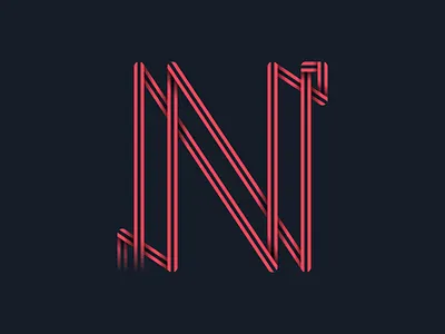 #36days_N 36daysoftype 3d alphabet color illustration illustrator letter n lettering logo shadow type typography vector