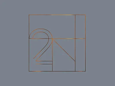 2n concept design grid layout minimal poster type website