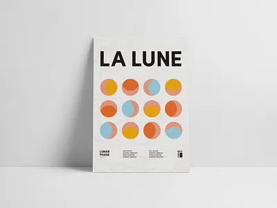 Moon Poster Design illustration illustrator indesign minimalist photoshop poster poster art poster design type type exploration