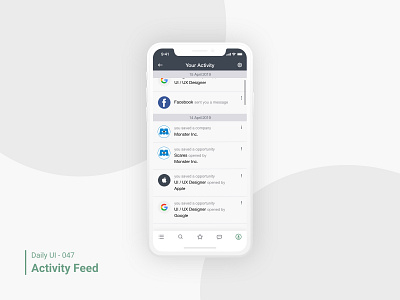 Daily UI 047 Activity Feed activity feed dailyui 047 dailyui100
