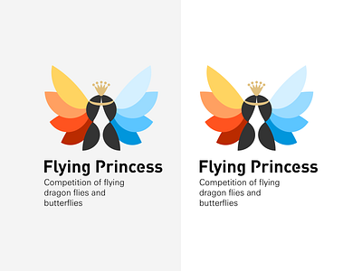 Flying Princess design illustration logo