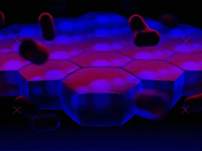 Some renders 3d 3d animation animation 3d bacteria cell design illustration styleframe