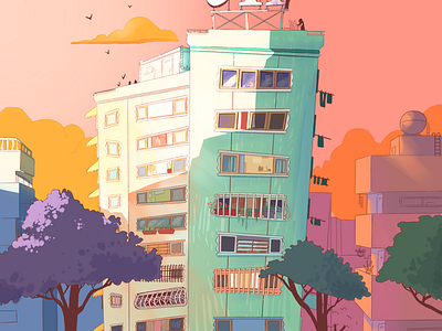 Building 1 background building environment