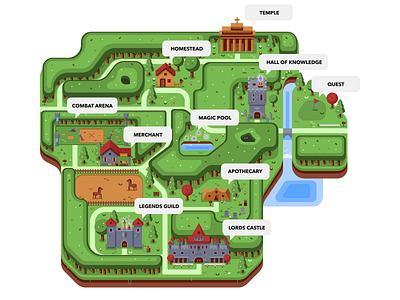 My Realm 8bits art illustration kingdom realm