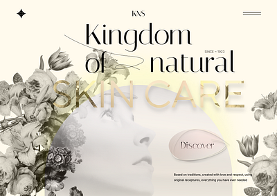 Natural skin care vol. 3 bio branding cosmetics design figma landingpage natural natural cosmetics skin typography ui ux uxui web design