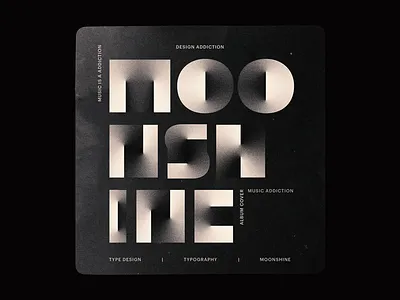 ADDICTION - "A Music Album Cover Art" album cover art art direction black and white cover art design inspiration editorial design good design good type graphic design mockup design music album poster a day poster art poster design swiss poster type art type design typogaphy visual art