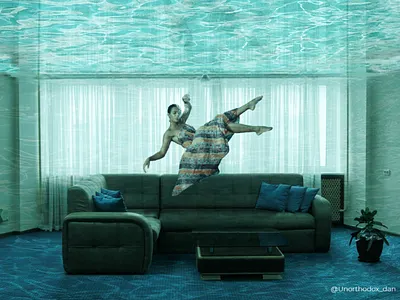 Submerged. digitalart photocomposite photomanipulation photoshop