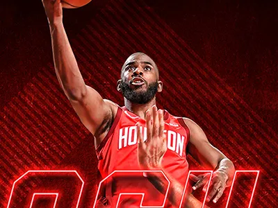 Back at it. Playoff social graphic. chris paul nba