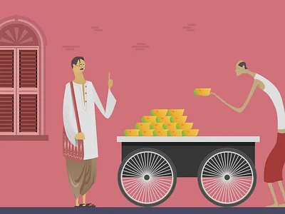 The Bargain artwork bengali illustration sketch app