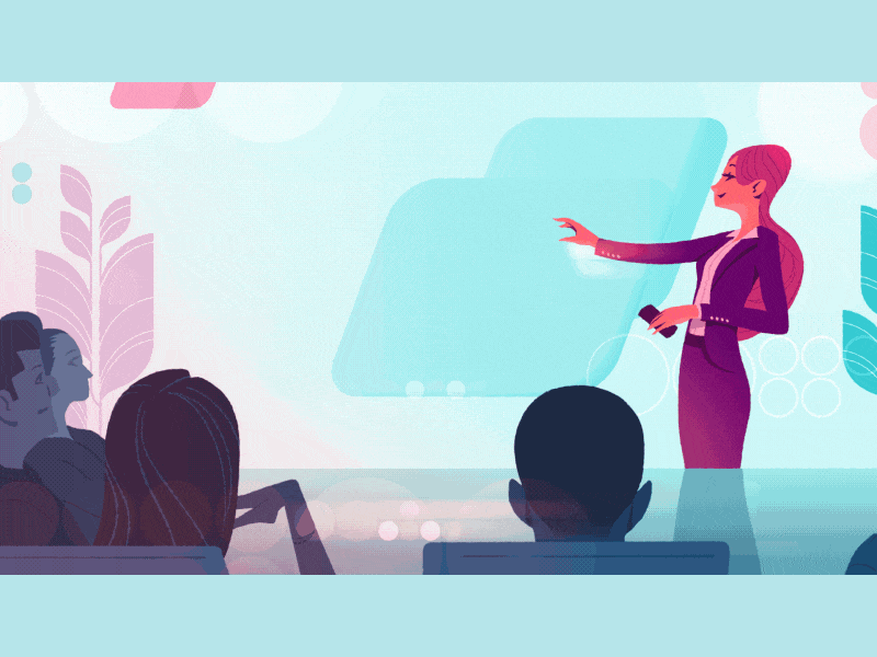 synergizing leveraged competencies 2d aftereffects animation boardroom charts flat graphs illustration mograph motiongraphics parallax presentation