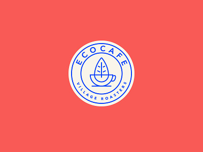 Eco Cafe Logo brand and identity branding cafe cafe logo coffee coffee logo design eco friendly environment identity identity branding identity design illustration leaf logo logo design roasters typography vector