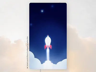 The Rocket branding design drawing flat illustration illustrator rocket simple vector