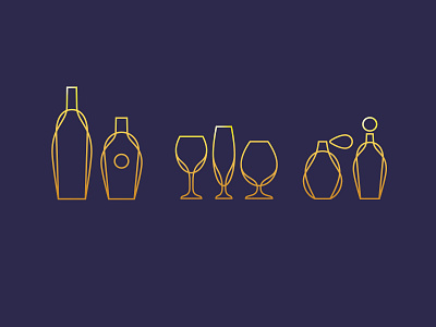 Glassware Icons glasses glassware icons icons design ui web design