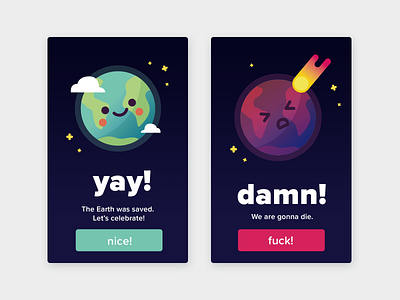 Daily UI challenge #11/100 app cosmos daily ui earth flat illustration ui vector