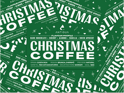 🎄🎁 Christmas Coffee branding cafe christmas coffee graphic design graphicdesign label tag