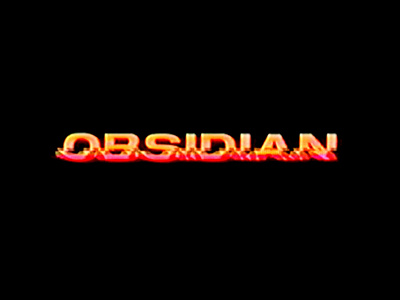 OBSIDIAN - Interactive Installation (2019) analog animation app branding design lettering logo motion graphics type typography vhs video video art