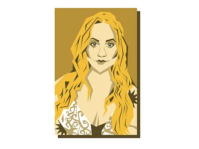 Carly Portrait art design graphic design illustration pinup texas vector vintage