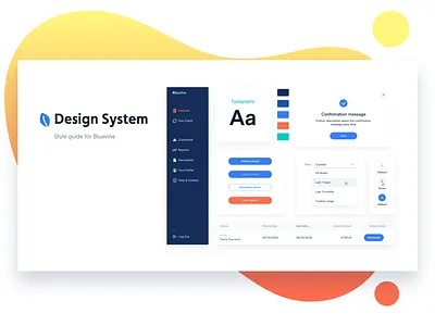 Design Guideline Cover bluevine design design system uxui design visual design